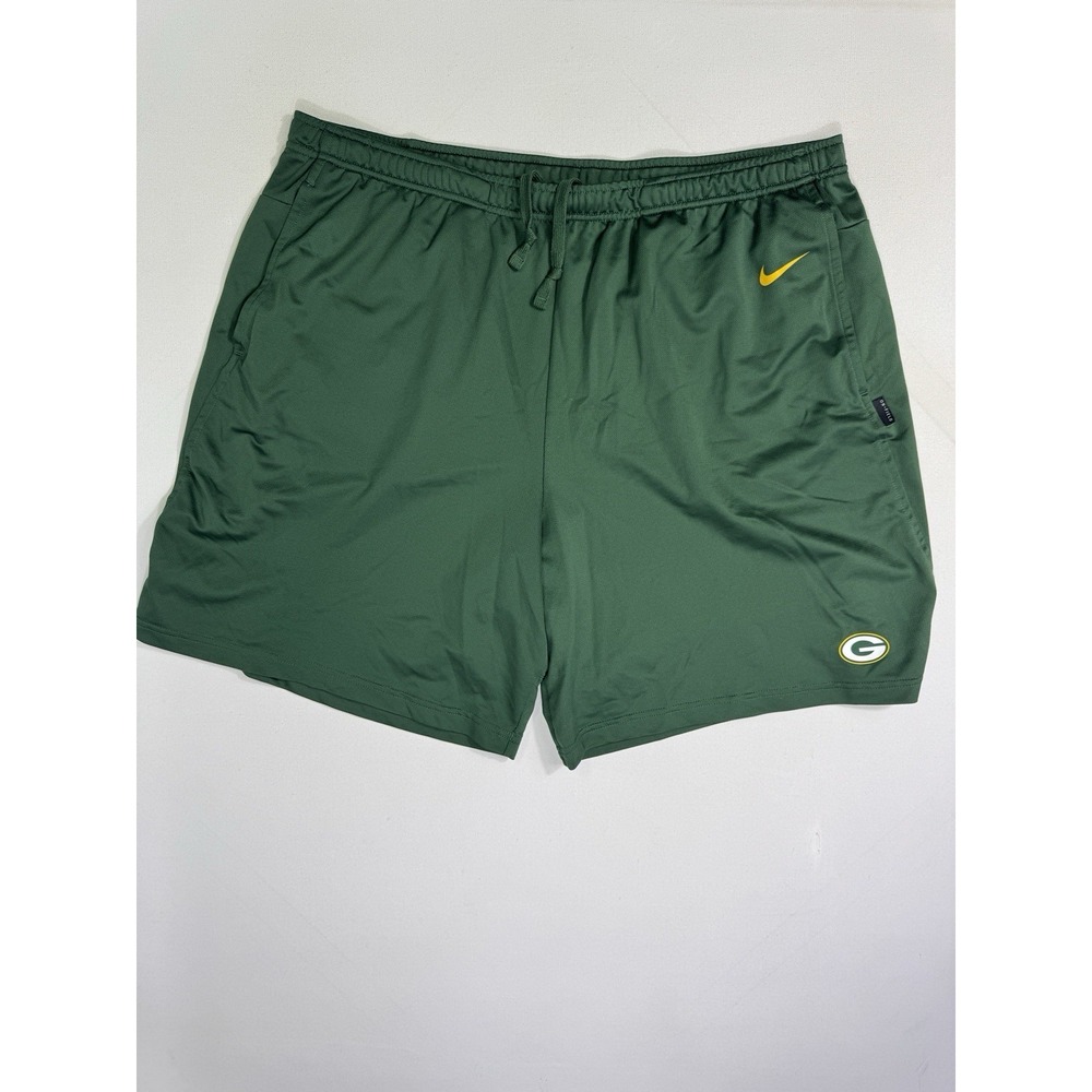 Nike Green Bay Packers Training Shorts Men 3XL Green NFL On Field AO3750-323